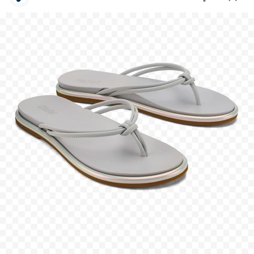 New OluKai Women's Aka Flip Flop Sandal Size 6 (Iridescent Vapor)